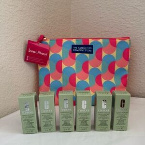 6 x Clinique Moisture Surge Eye 96-Hour Hydro-Filler Concentrate & Makeup Bag